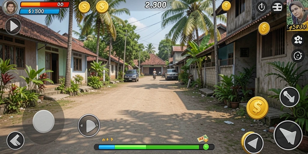 Screenshot menunjukkan level baru yang penuh tantangan dan warna.
